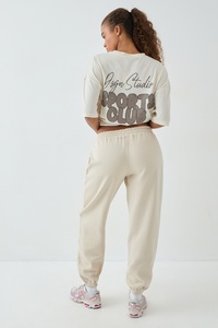 Premium <b>Women</b> Stone Wide Leg Sweatpants High Waist Casual Loose Fit <b>Lounge</b> <b>Trousers</b> Straight Leg Jogger Pants Athletic Wholesale - Product Image 6