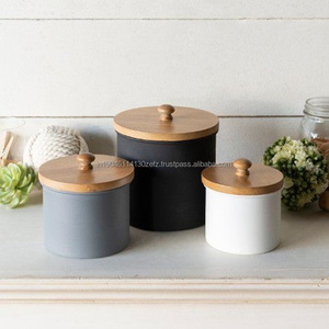 Frascos de bote de Metal de hierro hechos a mano de calidad superior para almacenamiento de té de café de azúcar-para uso en cocina de restaurante de Hotel en casa - Product Image 2