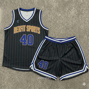 Ensemble d'uniformes de basketball personnalisés en gros pour équipe – Maillot et short ajustables, imprimés par sublimation, séchage rapide, vêtements de sport confortables - Product Image 4
