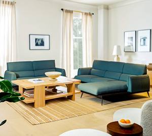 Sofá en Forma de L de Terciopelo PU NACSA de 20 Piezas, Estructura de Madera Maciza de Sal, Cojín de Espuma de Alta Densidad Recron, Conjunto Moderno para Sala de Estar - Product Image 3