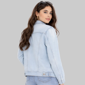 Chaqueta Vaquera Byron Collar, Chaqueta de Mezclilla para Hombre y Mujer, Estilo Urbano, Vintage, Manga Larga, Clásica, Chaqueta de Invierno - Product Image 4