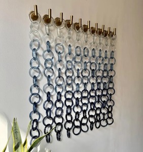 Luxury Handmade Colorful Resin Decorative Wall Chain Statement Art for Modern Living Room Bedroom and Entryway Decor - Product Image 3