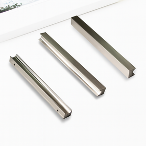 Modern Minimalist Eco-Friendly Aluminum Alloy Rectangular Cabinet Handle Hardware Products Brushed <b>Drawer</b> <b>Pull</b> Wardrobe - Product Image 1