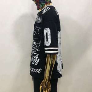 Camiseta Oversize Personalizada para Hombre, Estilo Urbano, Hip Hop, Estampado Gráfico, Algodón Pesado, Holgada, Vintage, Diseño Animal - Product Image 3