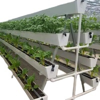 Serre agricole multi-spaces Hangdi à structure galvanisée, argentée, polyvalente, ultra-résistante