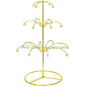 Factory Customizable Aluminum Metal Unique Shape Gold Finished Christmas Display Stand Led Lighting Metal - Product Image 4