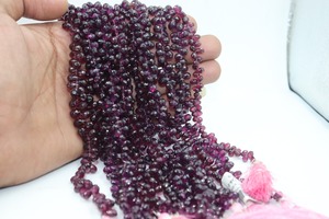 AAA Grade Rhodolite <b>Garnet</b> Drop Shape Beads 4-6MM 8 Inch Strands Natural Gemstone For Jewelry Making At Wholesale Price - Product Image 4