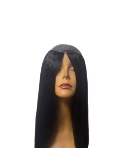 Toupee de color para mujer, marrón claro, cabello humano Remy brasileño, de alta densidad 150%, sin enredos, 20 pulgadas, tamaño mediano - Product Image 5