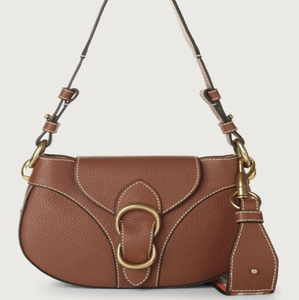 Sac fourre-tout élégant en cuir beige avec poignées structurées et accents dorés. Élégant et chic. Disponible à prix de gros. - Product Image 4