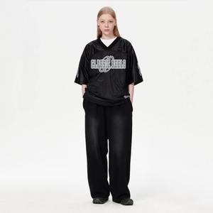 Premium Quality Custom Athletic Soccer Baseball Football Basketball Streetwear Outfits Sports Boxy Mesh Jersey <b>Tshirt</b> for men - Product Image 5