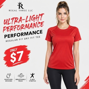 Camiseta Deportiva Ligera de Manga Corta para Mujer, Camiseta de Alto Rendimiento, Tejido de Poliéster, Secado Rápido, para Yoga - Product Image 1