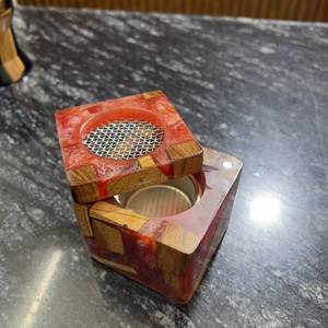 Brûleur de Bakhoor en bois et résine de luxe, fait main, traditionnel arabe, porte-encens Madkhan pour Oud, décoration religieuse islamique pour la maison - Product Image 2