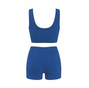 2026 Custom <b>Royal</b> <b>Blue</b> Women's Yoga Sets 2-Piece Fitness Athletic Seamless Mid Waist Breathable Quick Dry Eco-Friendly - Product Image 2