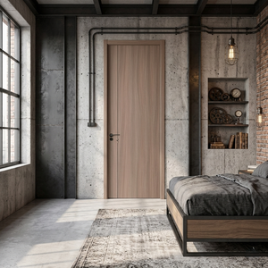 Puerta de Madera WPC para Apartamentos y Hoteles de Estilo Moderno y Minimalista, Superficie Acabada, Resistente al Agua, Decoración de Baño en Madera Compuesta, Excelente Relación Calidad-Precio - Product Image 6