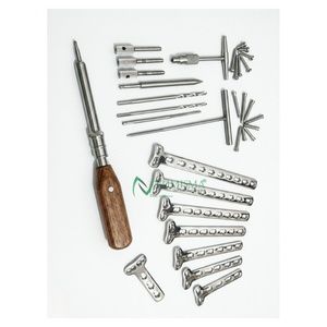 Juego de Placas de Bloqueo de Fragmentos Grandes de Acero de Calidad Premium 4.5 T-Buttress, Lote de 220 Piezas para Fijación de Fracturas Óseas, Clase I CE - Product Image 5