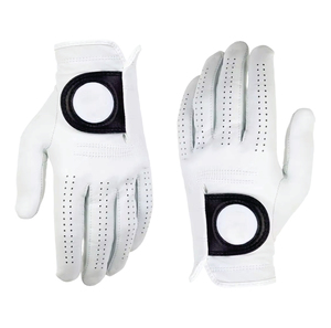 Guantes de Golf de Piel de Oveja Cabretta Blanca Personalizados de Primera Calidad, Antideslizantes, con Cierre de Botones, para Hombre, Empaque Original de Alta Gama - Product Image 4
