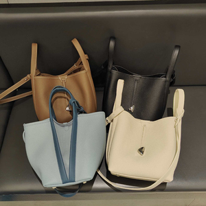 Bolso Tipo Cubo de Cuero, Bolso Tipo Cubo para Mujer, Bolso Tipo Cubo de Cuero Genuino, Bolso Tipo Cubo Premium - Product Image 5