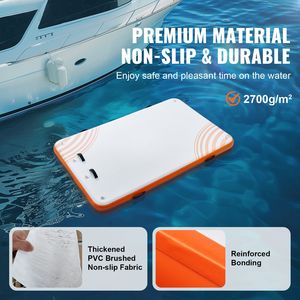 Tappetino Galleggiante Gonfiabile Antiscivolo 8 X 5FT Portatile con Borsa per il Trasporto per Mare e Occasioni di Festa - Product Image 2