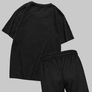 Summer Men's T-shirt <b>Set</b> <b>2</b> <b>Piece</b> Men's Sportswear Suit Sports Fitness Custom Brand Printed Short Sleeve Two <b>Piece</b> Shorts <b>Set</b> Men - Product Image 2