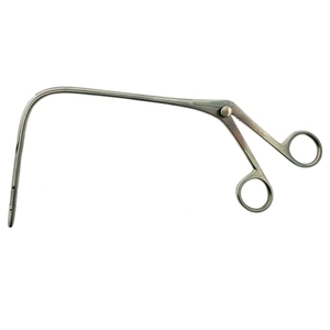 Pinzas manuales de polipos laríngeos Jurasz Premium de 19 cm y 22 cm, de acero inoxidable, certificadas CE Clase II, para biopsia de cordón vocal y faringe en ORL. - Product Image 6