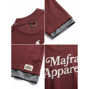 Camiseta de skate personalizada al por mayor para hombre, 450GSM, de felpa francesa de alto gramaje, hombro caído oversize, lavado vintage, doble capa, OEM - Product Image 4