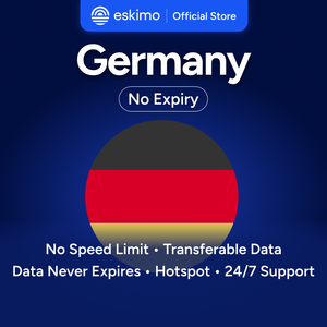 Eskimo Allemagne 10 Go eSIM sans expiration des données, données de voyage, vitesse rapide 5G/4G, pas de carte SIM physique requise, S-GY-10 Smartphones numériques - Product Image 1