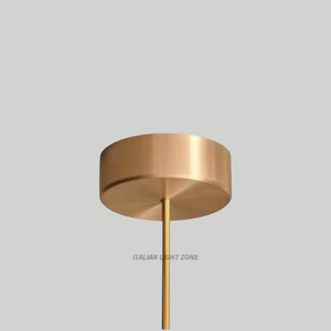 Lámpara Colgante LED de Latón de Lujo Estilo Moderno de Mediados de Siglo, Candelabro Italiano Tipo Cúpula Años 50, Ajustable, Hecho a Mano, Vintage - Product Image 4