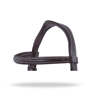 Brida de lujo cosida, tamaño completo, para equitación inglesa, para la máxima comodidad del caballo. - Product Image 4
