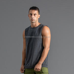 เสื้อกล้ามผู้ชายผ้าฝ้ายใส่สบาย แขนกุด ทรงหลวม สำหรับออกกำลังกาย ฟิตเนส เพาะกาย ยิม - Product Image 6