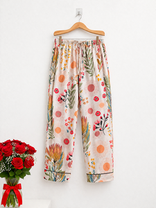 Conjunto de Pijama para Mujer al por Mayor, 100% Algodón, Estampado de Leopardo, Manga Larga, con Botones, Ropa de Dormir Ecológica, Personalizada, Suave - Product Image 3