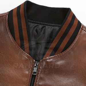 Premium Mens <b>Leather</b> Bomber <b>Jacket</b> Soft Finish Zip Front Stylish Winter Wear <b>Real</b> Mens <b>Leather</b> Bomber <b>Jacket</b> - Product Image 4