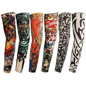Al por mayor Mangas de compresión para brazo y codo, de moda, con protección solar UV y efecto refrescante, para ciclismo, pesca y con diseño de tatuaje - Product Image 5