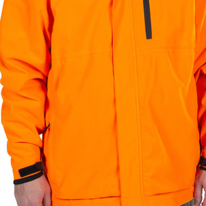 เสื้อแจ็คเก็ตผ้าใบสำหรับล่าสัตว์สีส้มสำหรับผู้ชาย มีฮู้ด กันน้ำ กันลม ระบายอากาศได้ดี หนา ซิปแบบรูดขึ้นลง เหมาะสำหรับกิจกรรมกลางแจ้ง มองเห็นได้ชัดเจน - Product Image 5
