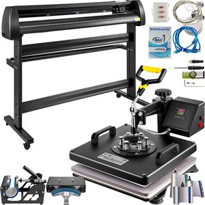 Macchina per Sublimazione 8-in-1 e Taglierina per Vinile da 53 Pollici, Nuova Automatica 110V per T-Shirt, Tazze, Cappelli, Stampa a Rilievo - Product Image 1