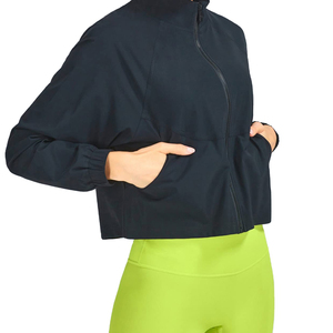 Zipper Long-Sleeved Breathable Quick-Drying <b>Yoga</b> <b>Jacket</b> for Outdoor Casual Running and Fitness with Stylish Design Cheap Price - Product Image 3