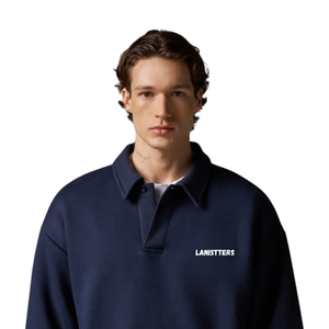 Mens Turn <b>Down</b> Collar Button Tracksuit Set Straight Leg <b>Trouser</b> Relaxed Fit Casual Two Piece Outfit Custom Label OEM ODM Apparel - Product Image 3