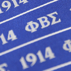 Corbata de Seda Azul Rey Phi Beta Sigma con Letras Griegas 1914, Patrón Tejido, Corbata Formal Clásica para Hombre - Product Image 6