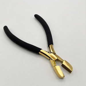ที่หนีบลูกปัดสแตนเลส TEEJAY รุ่น Best Handheld Micro Nano Rings Crusher สีดำทอง สำหรับต่อผม  รับทำโลโก้ตามสั่ง - Product Image 4