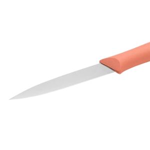 Couteaux à éplucher avec manche en forme de pêche et lame pointue argentée pour l'épluchage des fruits, la découpe des légumes et les préparations culinaires quotidiennes. - Product Image 2