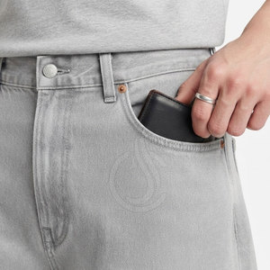 Jeans baggy modernes coupe ample, pantalon de mode urbaine 100% coton, léger et confortable, pour un style décontracté et élégant au quotidien - Product Image 4
