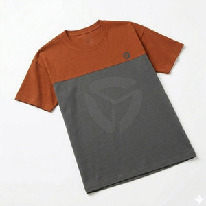 เสื้อยืดผู้ชายทรงหลวมแบบดรอปไหล่ สวมใส่สบายและมีสไตล์ พร้อมลายพิมพ์มินิมอล - Product Image 3
