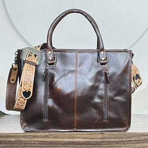 2026 Large Capacity Wholesale Hand Tooled Cow Leather Saddle <b>Blanket</b> Ladies Tote Bag High Quality Shoulder Handbag for Women's - Product Image 5