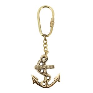 Porte-clés Ancre en Laiton Vintage Nautique Maritime pour Hommes Femmes Sac Voiture Vélo Support Clés Cadeau - Product Image 5