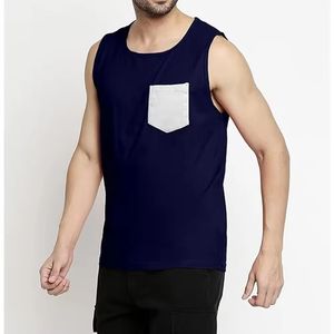 Camiseta sin Mangas para Hombre, Estilo 2025, 100% Poliéster, Transpirable, de Secado Rápido, Cuello en V, Marca Privada, Venta al Por Mayor - Product Image 2