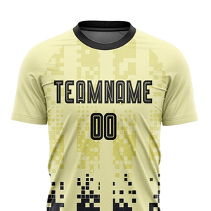 Ensemble de maillots de football sportifs à manches courtes, confortables et respirants, de haute qualité, avec design personnalisé - Product Image 4