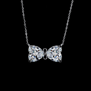 Collar Clásico con Corazón de Diamante Mossinate para Regalos Románticos, Día de San Valentín, Aniversario y Colección de Joyería para Parejas - Product Image 3