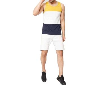 New Arrival Eco-friendly High Street Style Men's Gym Vest Tank Tops Crew Neck Sleeveless 100% Polyester Breathable Summer Wear - Product Image 6