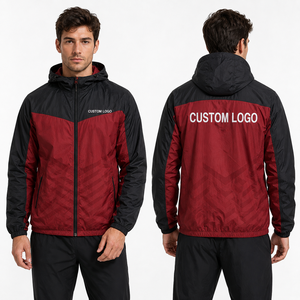 <b>Packable</b> Mens Windbreaker <b>Jacket</b> Custom Wholesale Colorblock Ripstop Ventilated Weatherproof Athletic Urban Daily Corporate Club - Product Image 1