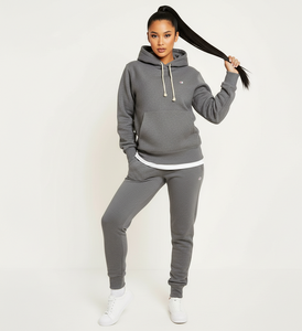 Conjunto Deportivo Personalizado de Alta Calidad, 100% Algodón, con Mangas Abullonadas, Sudadera Sexy y Pantalones Deportivos para Mujer, para Gimnasio y Fitness - Product Image 5