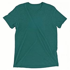 Camiseta de Marca para Hombre, 50% Poliéster, 50% Algodón, Camisetas Lisas de Color Sólido, Logotipo Personalizado, Camiseta Combinada al por Mayor - Product Image 2